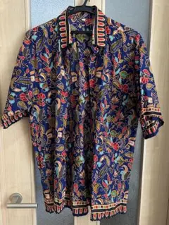 アロハシャツ ネイビー・多色 X-LARGE