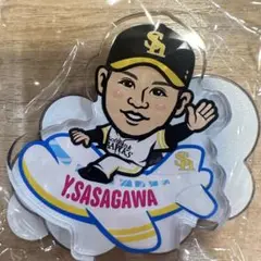 笹川吉康選手 若鷹ガチャ またきんしゃい福岡ver 福岡空港