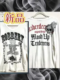 新品 y2k 平成 ロンT スカル パンク 薔薇 00s お兄系 グランジ