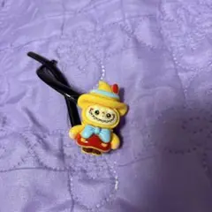 ラブブ髪留め黄色
