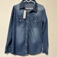 デニムシャツ XL インディゴカラー