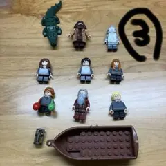 レゴミニフィギュアセットとボート　ハリーポッター