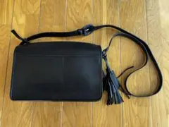 Leather Laboratory 本革 ショルダーバッグ ブラック