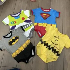 70cmマーベル・バズ・チャーリー　ロンパース4着SET