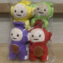 タグ付き　テレタビーズ　デフォルメマスコットボールチェーン3 全４種セット