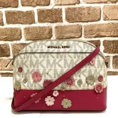 MICHAEL KORS MK柄 フラワー チェーン ショルダーバッグ 4672