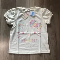 新品〈サンリオ〉130㎝ sugarland ハローキティ Tシャツ クリーム色