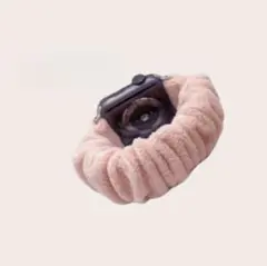 apple watchベルト シュシュ　ピンク