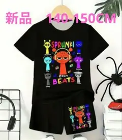 新品　スプランキー　カラフルキャラクターTシャツ＆ショートパンツセット