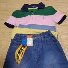 ラルフローレン130ポロシャツ&パンツ