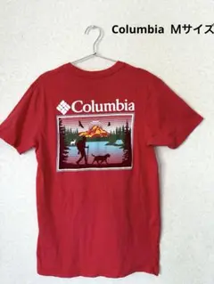 Columbia コロンビア Tシャツ Mサイズ 赤