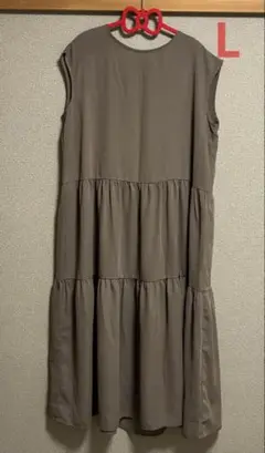 mysa closet ティアード　ワンピース　L ブラウン