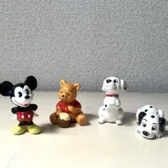 ディズニー　陶器の置物　ミッキーマウス　くまのプーさん　101匹わんちゃん