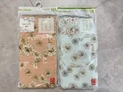 【新品未開封】ユニクロ ポール&ジョー レギンス 花柄 ピンク ブルー 110