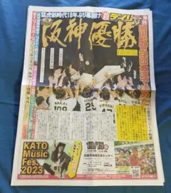阪神優勝新聞 阪神セ・リーグ優勝号外 パソコン、スマホでお楽しみください