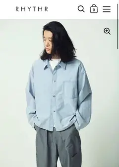 RHYTHR 1stTYPE FADED SHIRT-JACKET Lサイズ