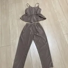 キッズ　セットアップ　ブラウン