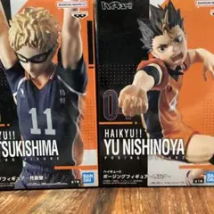 ハイキュー!! ポージングフィギュア-月島蛍- -西谷夕- 2種セット