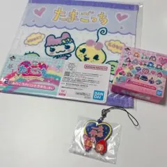 新品　2点セット　たまごっち　一番くじ　E賞　ハンドタオル　F賞　チャーム