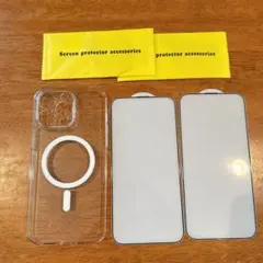 ⭐️ iPhone 15 Pro Max ケース ガラスフィルム2枚 カメラ保護