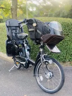 4140 電動自転車ブリヂストン子供乗せ 20インチ超高性能バッテリー ブラウン