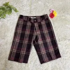 enracine レディースハーフパンツ チェック