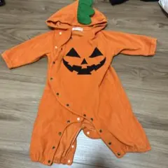 かぼちゃデザインロンパース　ハロウィン