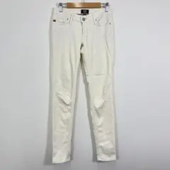 SOMTHING NEO JEAN デニムパンツ　ジーンズ　スキニー　ホワイト