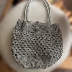 クロッシェ網バッグ