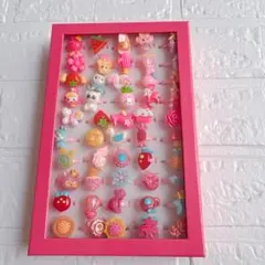 おもちゃ 指輪 プラスチック リングセット 子ども アクセサリー 50個