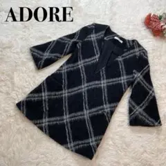 美品✨ADORE アドーア ミニワンピース チュニック ニット モヘヤ アルパカ