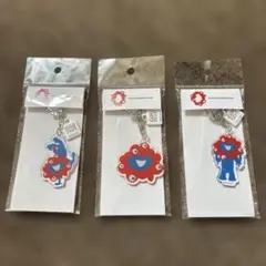 大阪万博ミャクミャクアクリルキャラクターキーホルダー3個セット