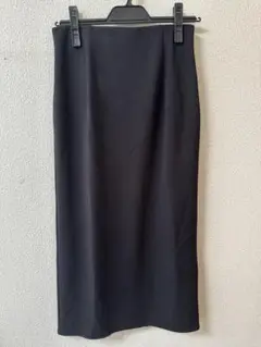 UNIQLO ストレッチダブルフェイスナロースカート　ブラック