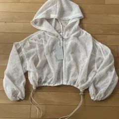 新品　FUN メッシュショートパーカー　ドロスト　F S M 150 160
