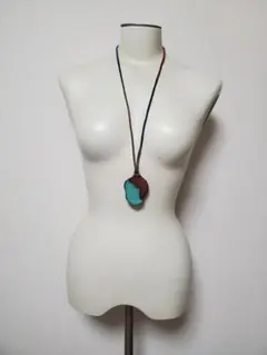 12 陶器 ペンダントトップ ネックレス アクセサリー アンティーク レトロ