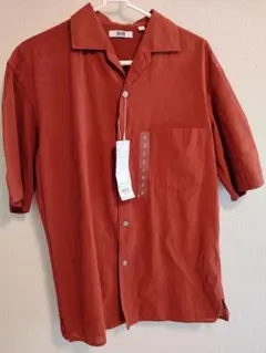 UNIQLO オープンカラーシャツ S ワイン