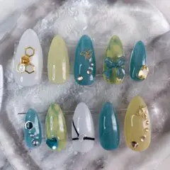 緋八マナモチーフネイルチップ