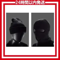 H028 目出し帽 バラクラバ スキーマスク 黒 ブラク V3t
