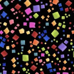 ロラライハリス生地　Square Dots