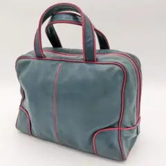 ロエベ ミニボストンバッグ グリーン ヴィンテージ