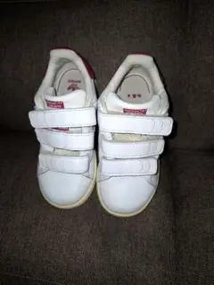adidas Stan Smith ベロクロシューズ ホワイト/ピンク