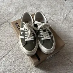 オリーブグリーン ALL STAR スニーカー　23㎝