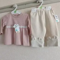 新品未使用　西松屋　女の子　長袖　トップス　ズボン　コーデ売り