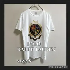 未使用並　現行タグ　ポロラルフローレン　tシャツ デカロゴ　エンブレム　S