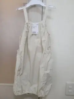 【新品】H&M ノースリーブワンピース 110/115 アイボリー
