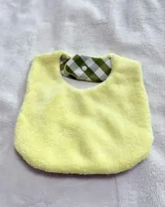 ハンドメイド　離乳食スタイ　黄色