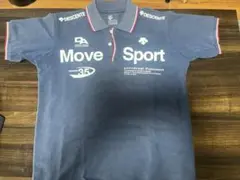 【DESCENTE】Move Sports ポロシャツ Mサイズ ネイビー