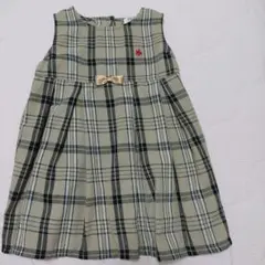 POLO Baby ノースリーブワンピース ベージュチェック