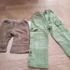 (eta)ストライプパンツと(babyGap)カーゴパンツセット 100cm