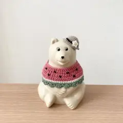 しろくま貯金箱 着せ替え 夏 スイカ